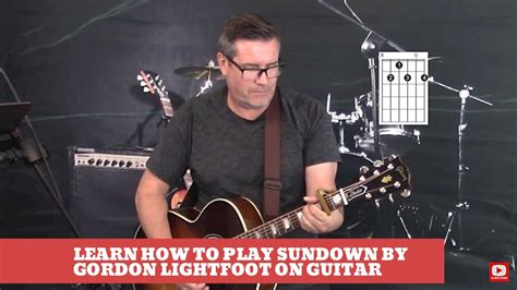 How To Play Sundown By Gordon Lightfoot On Guitar Easy Guitar Lesson