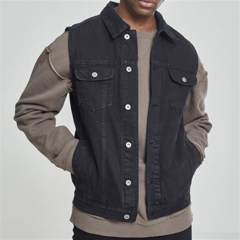 Urban Classics Veste Jean Sans Manches Tb514 Noir