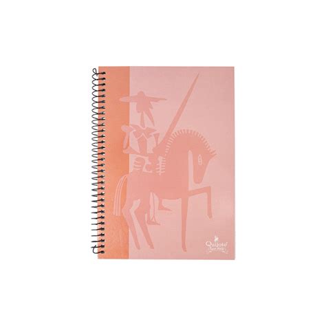 Cuaderno Quijote Espiral A5 80H Pautado 2 5 Tapa Dura Naranja