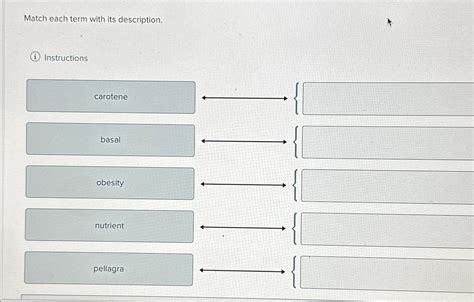 Solved Match Each Term With Its Chegg