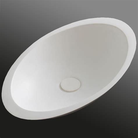 Lavabo De Encimera Twa En Resina Mineral Solid Surface Brillo