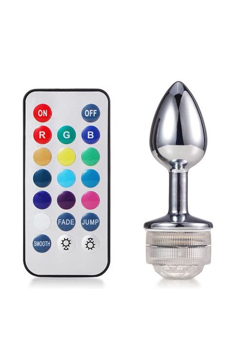 Miu Shopping Uzaktan Kumandalı Değiştirilebilir Renkli LED Anal Plug Orta Boy Ap nr Fiyatı