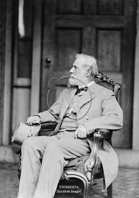 Confederate Army General Robert E Lee Sitting In Chair Stocktrek Images