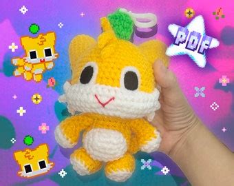 Tails Chao Handmade Crochet Plush Keychain - Etsy