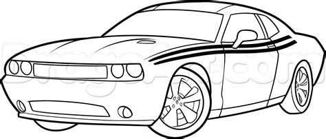 Dodge Challenger Drawing at PaintingValley.com | Explore collection of ...