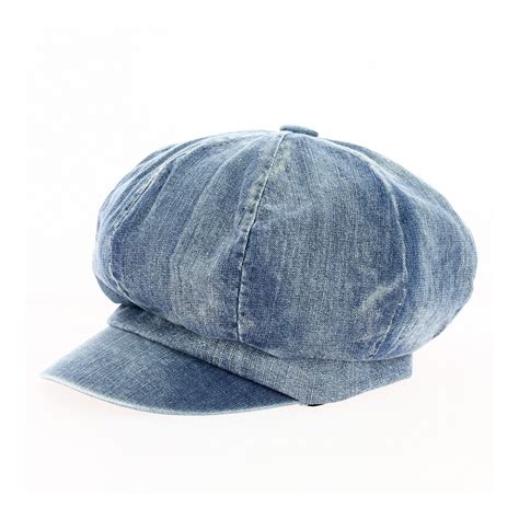 Casquette Gavroche Gabi Effet Jean Bleu Clair Traclet