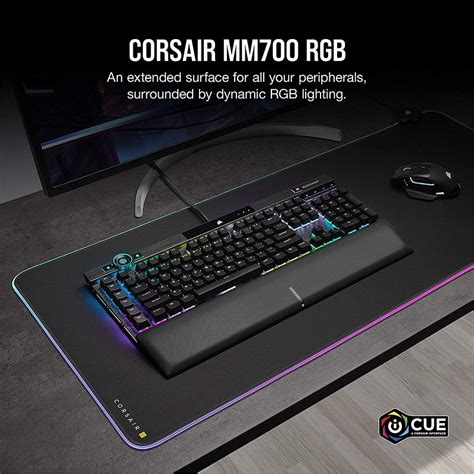 Corsair Gaming Mm Rgb Extended Xl Tapis De Souris Razer Maroc