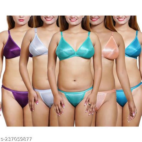 Satin Lingerie Set Of Women S Pack Of 3