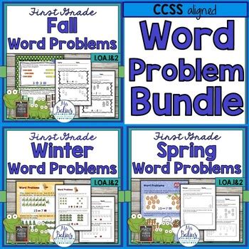 First Grade Math Seasonal Word Problems Ccss Oa Oa By Mrs Balius