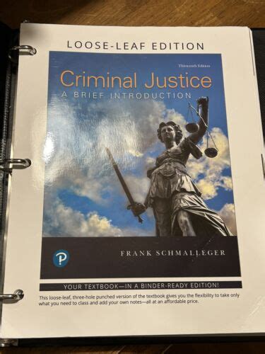 Criminal Justice A Brief Introduction 13th Thirteenth Ed Schmalleger