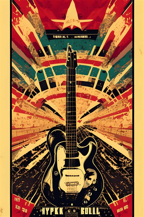 Vintage Rock N Roll Concert Poster Design Creative Fabrica