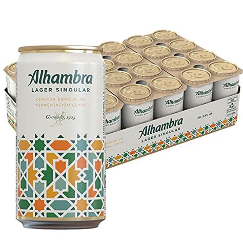 Pack De 24 Latas De Cerveza Alhambra Lager Singular X 25cl