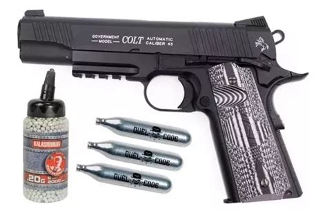 Pistola Airsoft Colt 1911 Combat Full Metal Blowback 6mm