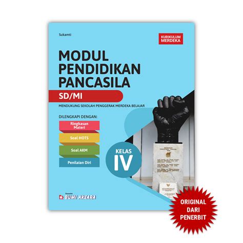 Jual Modul Pendidikan Pancasila Kelas Iv Sd Mi Kurikulum Merdeka Bumi