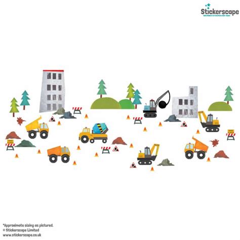 Construction Wall Sticker Pack | Stickerscape