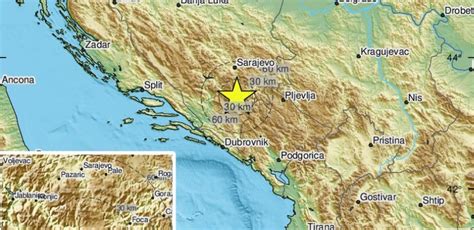 Potres Magnitude 2 8 Pogodio Bosnu I Hercegovinu Osjetio Se I U