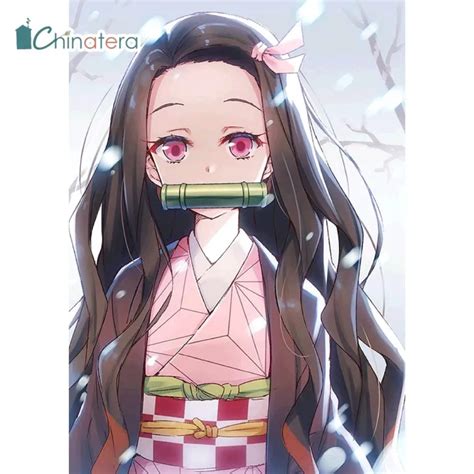 Chinatera Demon Slayer Nezuko 5d Diy Full Drill Diamond Painting