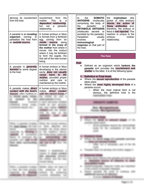 Solution Parasitology Study Guide On An Introduction To Parasitology