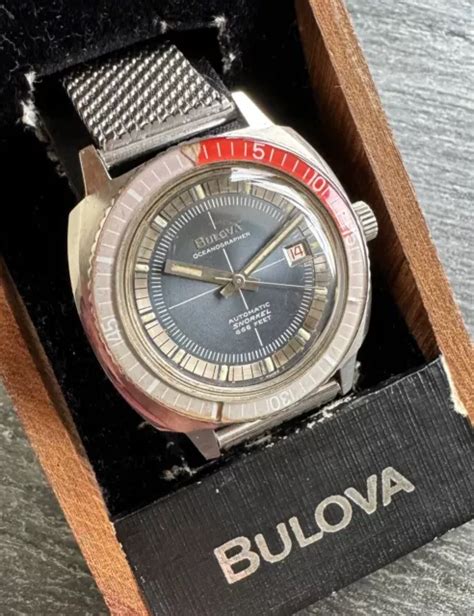 Orologio Da Polso Vintage Bulova Oceanografo Snorkeling Piedi