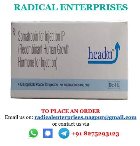 Headon Somatropin Human Growth Hormone Injection At Rs 1300 Box In Nagpur