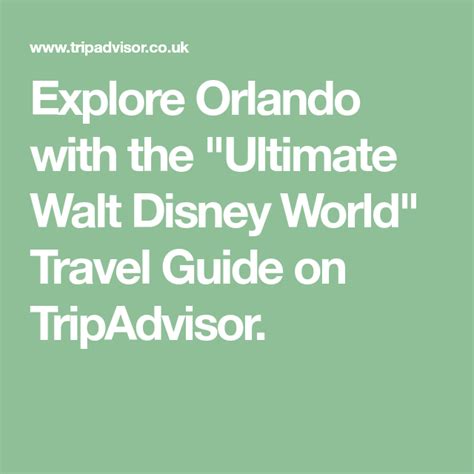 Explore Orlando With The Ultimate Walt Disney World Travel Guide On