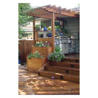 Exotic Decking Fencing Stairs Planter Boxes And Pergola Tropisk