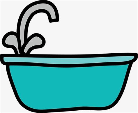 Stick Figure Bathtub Png Images Bathtub Clipart Cartoon Bathtub Blue