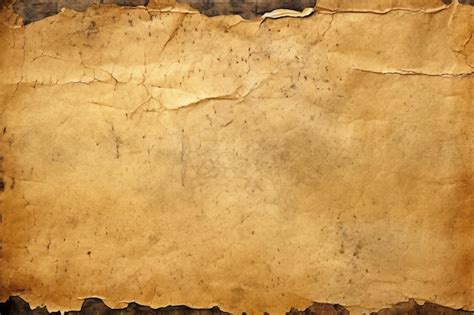 Premium Ai Image Aged Parchment Texture Featuring Dark Tattered Edges