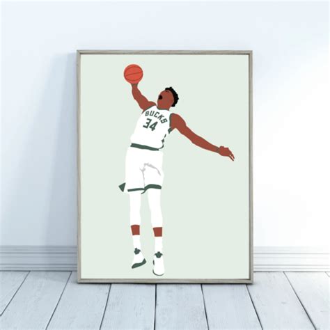 Giannis Antetokounmpo Poster – Basketball Posters – Basketball Prints ...