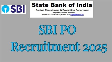 Sbi Po Recruitment Apply Post Notification Link