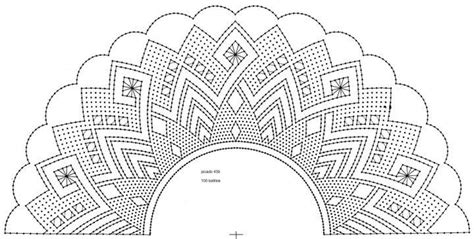 Patr N De Abanico Para Encaje De Bolillos Bobbin Lace Patterns