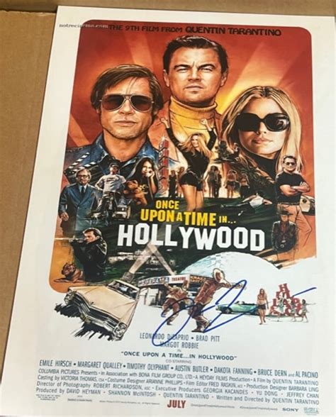 QUENTIN TARANTINO Signed Autographed Once Upon A Time in Hollywood ...