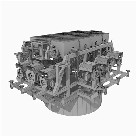 Subsea Cluster Manifold D Model Max Fbx Free D