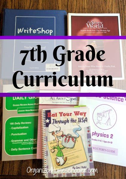 Hand Selected 7th Grade Homeschool Curriculum Choices The Organized