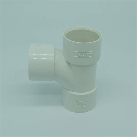 Mm Solvent Weld Swept Tee White Tws Plastics Online Store