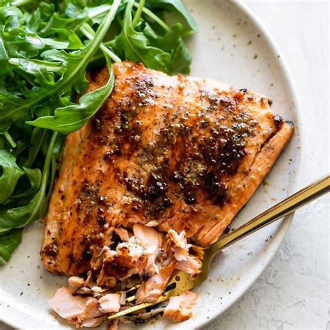 5-Ingredient Honey Mustard Salmon - A Sassy Spoon