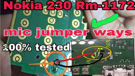 Nokia 230 Rm 1172 Mic Jumper Ways Nokia 230 Rm 1172 Mic Solution YouTube