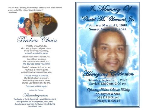 Curtis M Clemons Jr Obituary Aa Rayner And Sons Funeral Homes