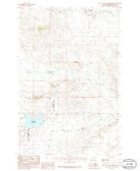 Map Of Yellow Water Reservoir Petroleum County MT In 1986 Pastmaps