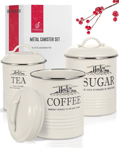 Amazon Barnyard Designs Canister Sets For Kitchen Counter Ceramic