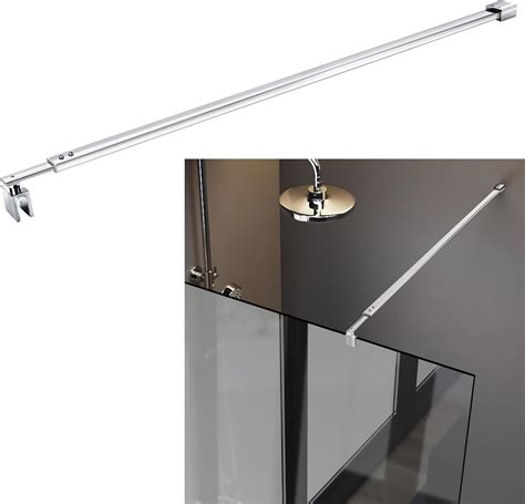 Frameless Shower Door Telescopic Fixed Panel For 5 16 To 3 8 Thick Glass Wall To Glass