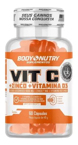 Suplemento En C Psulas Body Nutry Vitamina C En Pote De G Un