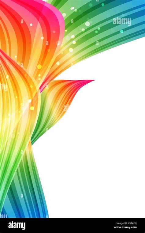 Abstract Background Multicolored Design Rainbow Petals Bright