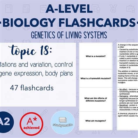 Biology Notes A Level Basic Components Of Living Systems Etsy Uk