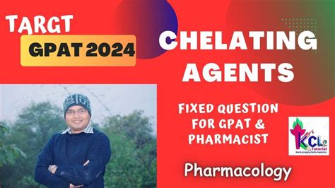 Chelating Agent Examples Pharmacology Target Gpat With Kcl