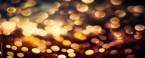 golden bokeh lights Stock Illustration | Adobe Stock