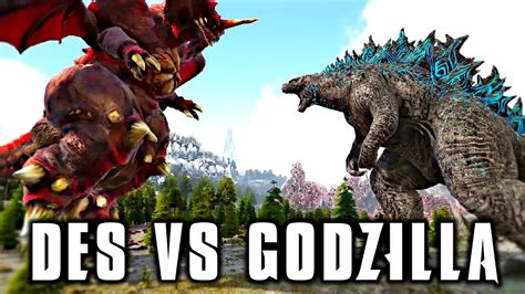 Destoroyah Vs Godzilla 2021 Epic Kaiju Battle Ark Survival Evolved