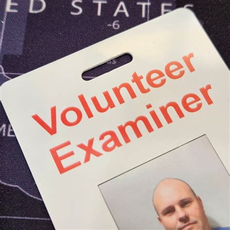 Amateur Radio Volunteer Examiner ID Card Plastic Wallet Card PVC Ham