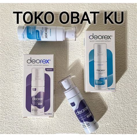 Jual Asli Deorex Body Odorizer Spray 60ml Kemasan Barudeodorant Body