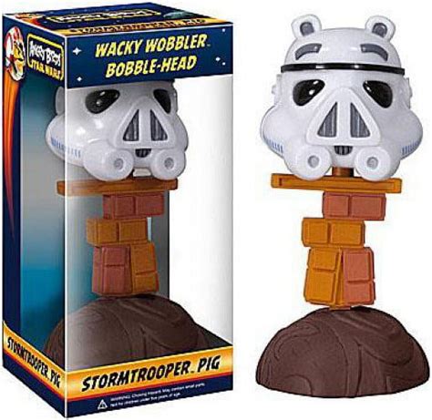 Funko Star Wars Angry Birds Wacky Wobbler Stormtrooper Pig Bobble Head